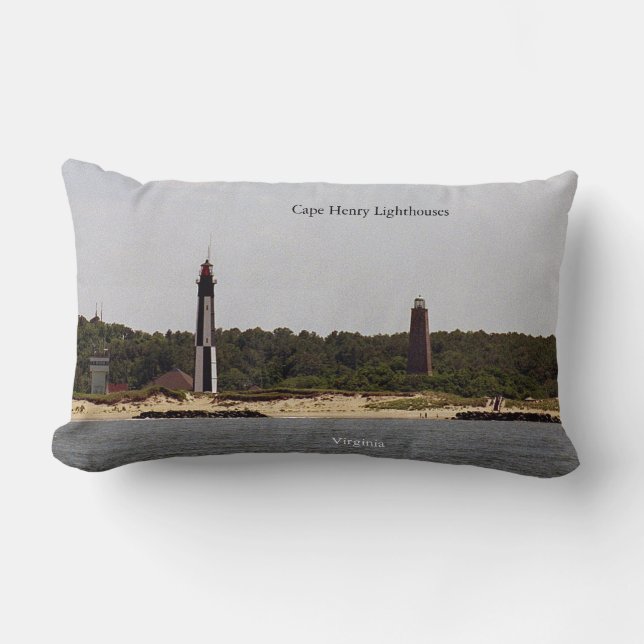 Almofada Lombar Cabo Henry Lighthouse (Frente)