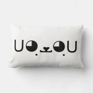 Almofada Lombar Cachorro Japonês Kawaii Fofo Emoticon Kaomoji