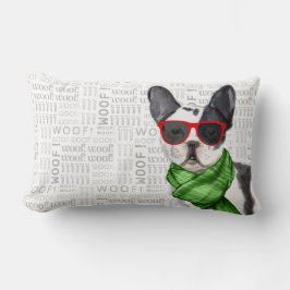 Almofada Lombar Cachorro Passou o Natal em Boston Terrier