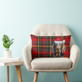 Almofada Lombar Cachorro Por Cachorro Xadrez Red Black Coonhound