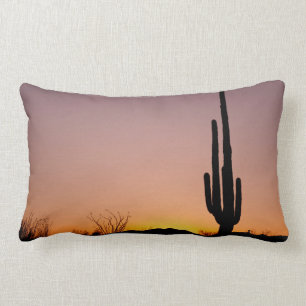 Almofada Lombar Cacto do Saguaro no por do sol