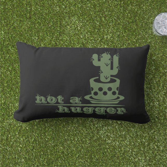 Almofada Lombar Cactos não é um cacto engraçado (Grama)