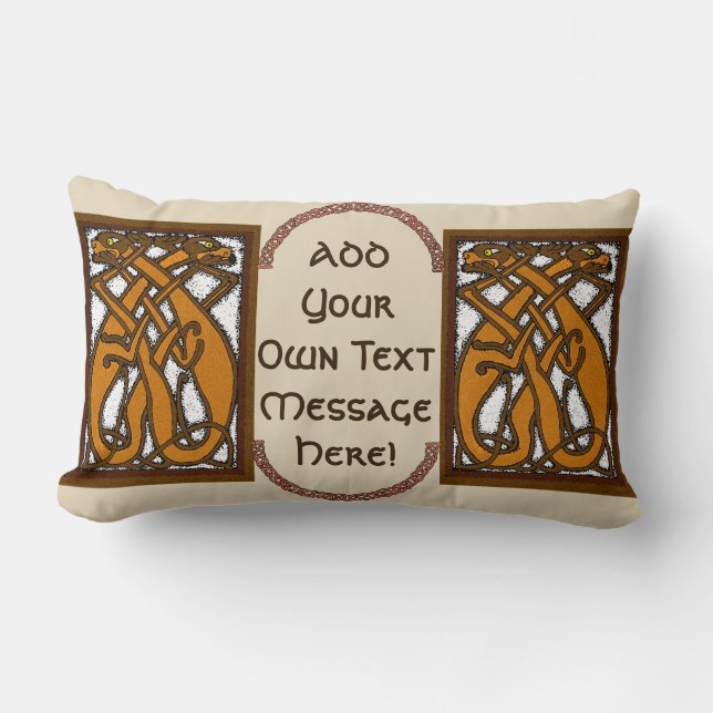 Almofada Lombar Cães Celtas Travesseiro lombar (Frente)