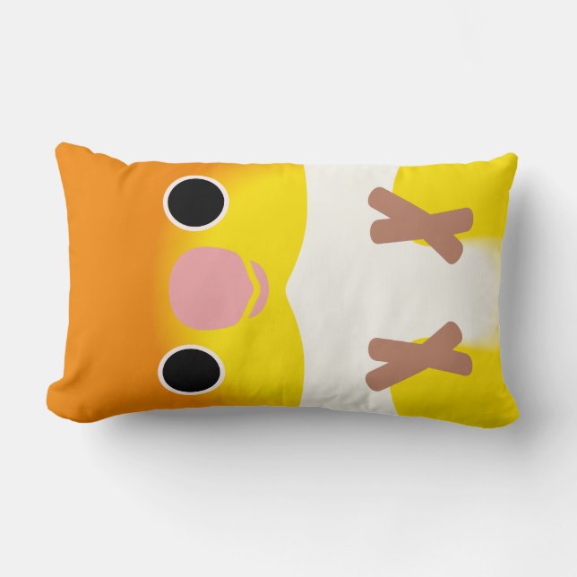 Almofada Lombar Caique Branco-inchado (Frente)