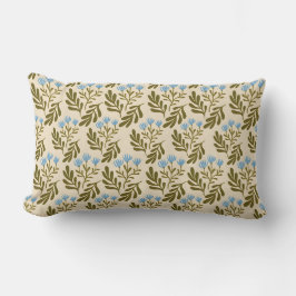 Almofada Lombar  Calm and Natural: Blue Flower Seamless Pattern