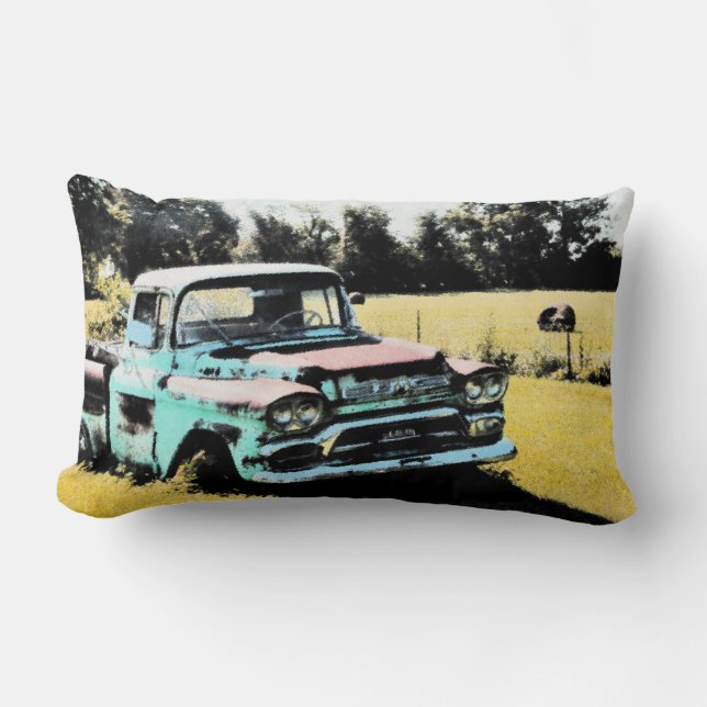 Almofada Lombar Caminhão oxidado velho (Frente)