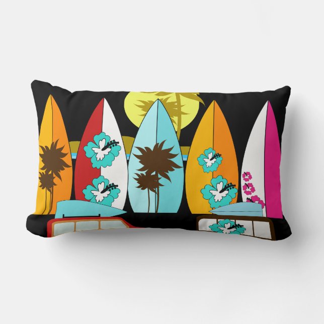 Almofada Lombar Camionetes surfando do Hippie do vagabundo da (Frente)