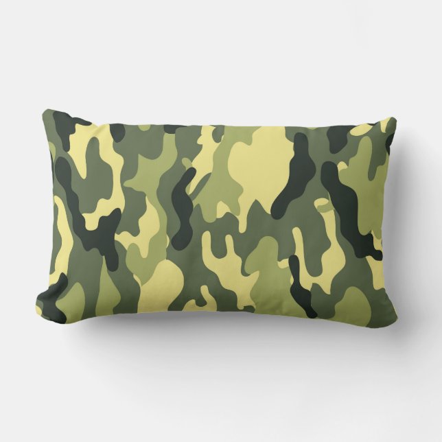 Almofada Lombar Camo Camping Hunting Green Camouflage (Frente)