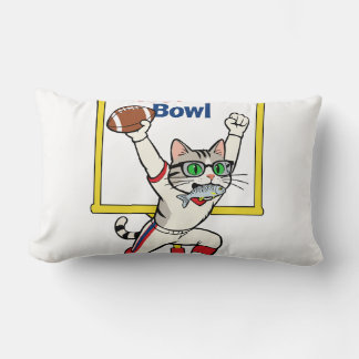 Almofada Lombar Campeão do Meow-der Bowl Futebol de Gato