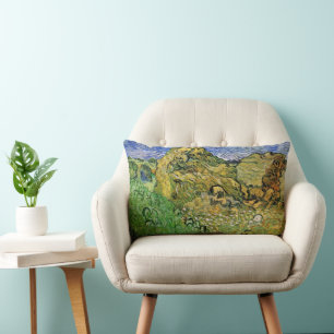Almofada Lombar Campo com Montes de Trigo por Vincent van Gogh