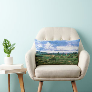 Almofada Lombar Campos de Trigo com Medas de Vincent van Gogh