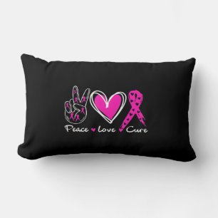 Almofada Lombar Cancer Mama Consciência Figurino Paz Rosa L