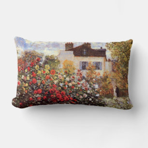 Almofada Lombar Canto do Jardim com Dahlias Monet Fine Art