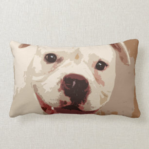 Almofada Lombar cão branco do pugilista
