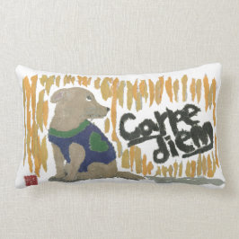 Almofada Lombar Cão, Carpe Diem, frase Latin