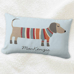 Almofada Lombar Cão de linguiça de Dachshund Personalizado