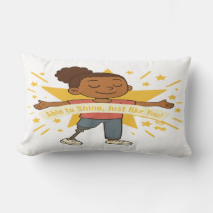 Almofada Lombar Capaz de brilhar, assim como você Travesseiro deco