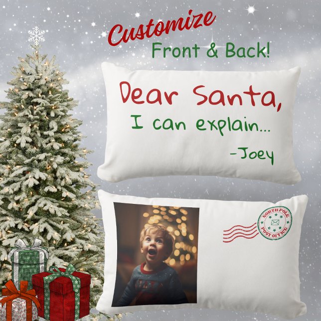 Almofada Lombar Caros Papais noeis engraçados de Natal bonitinho d (Cute Christmas keepsake pillow for kids or adults! Men and women would enjoy this holiday gift.)
