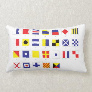 Almofada Lombar Carta náutica da bandeira