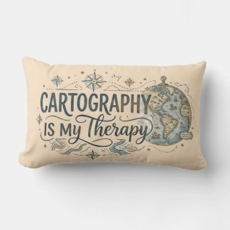 Almofada Lombar Cartografia É Minha Terapia Travesseiro