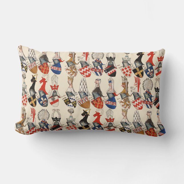 ALMOFADA LOMBAR CASACO DE ARMAS DE PARTÍCIOS DE TURNAÇÃO MÉDIA (Frente)