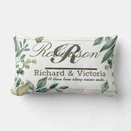 Almofada Lombar Casal Flores Heather Corola Folhagem Folhas