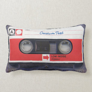 Almofada Lombar cassete de banda magnética 80s personalizada