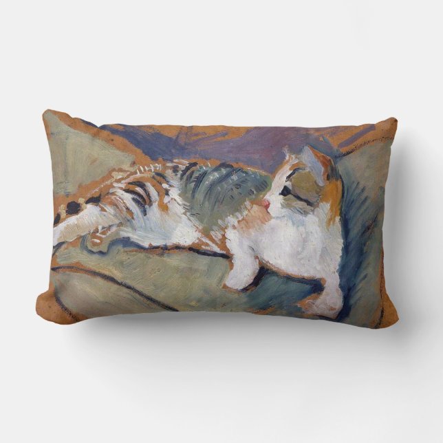 Almofada Lombar Cat, August Macke Lumbar Travesseiro (Frente)