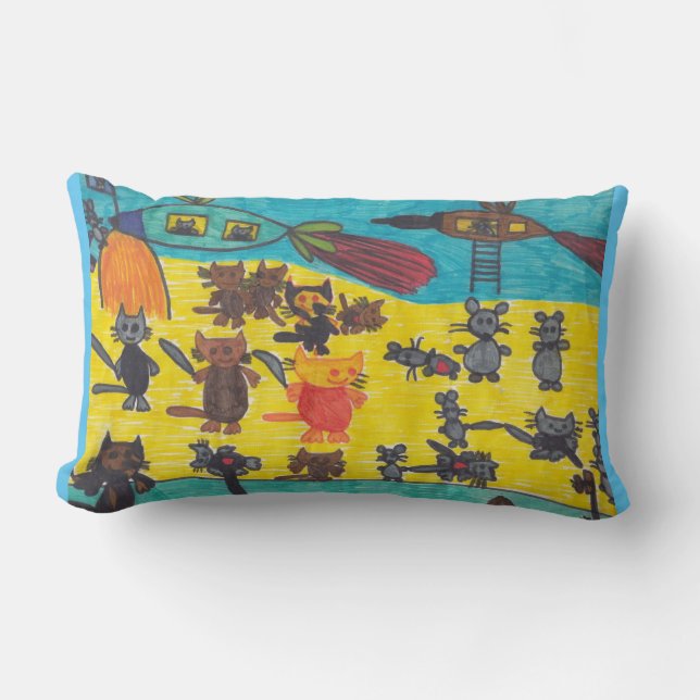 Almofada Lombar Cats' War Against Mice Pillow (Frente)