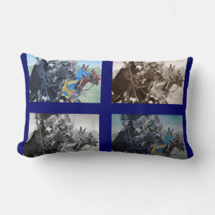 Almofada Lombar cavaleiros medievais que jousting na arte