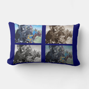 Almofada Lombar cavaleiros medievais que jousting na arte