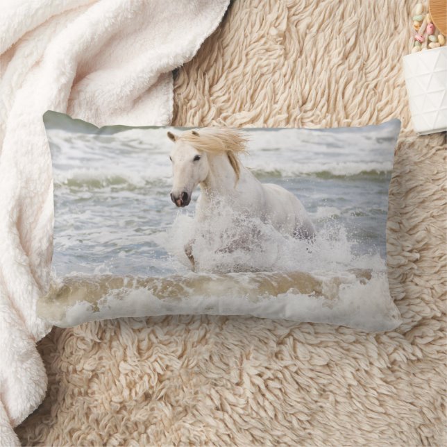 Almofada Lombar Cavalo de Camargue no Surf (Cobertor)