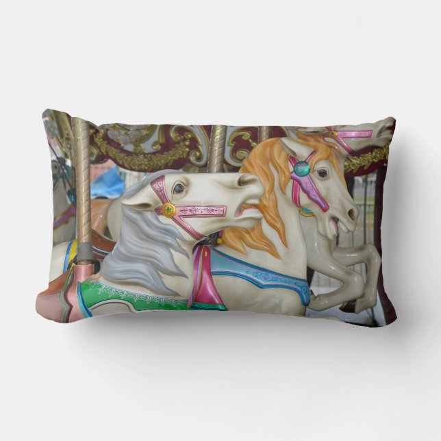 Almofada Lombar Cavalos carrossel (Frente)