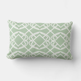 Almofada Lombar Cello Verde sage claro Design Treliça
