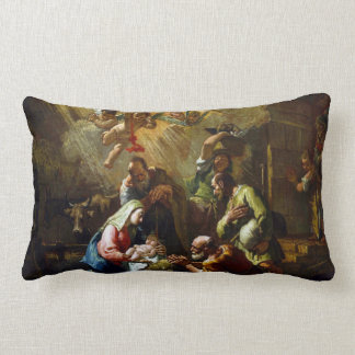 Almofada Lombar Cena Rococo da natividade