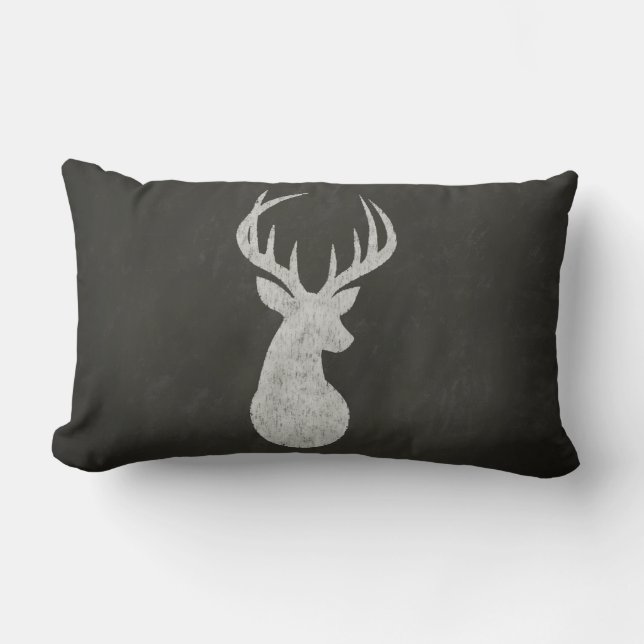 Almofada Lombar Cervos com o desenho de giz dos Antlers (Frente)