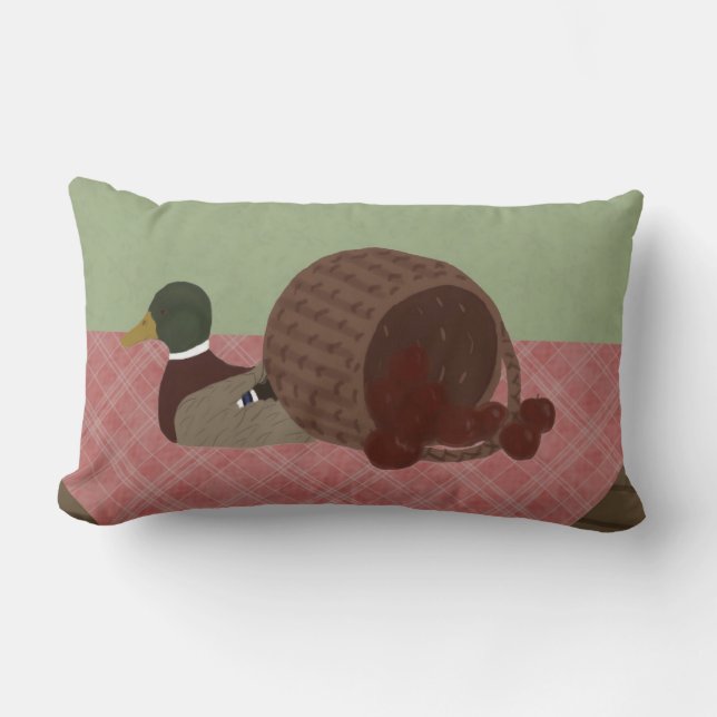Almofada Lombar Cesta de Apple e travesseiro decorativo do (Frente)