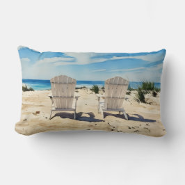 Almofada Lombar Chairs in sand Siesta Key Beach Pillow