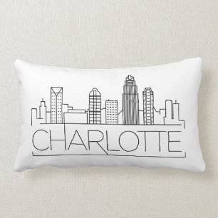 Almofada Lombar Charlotte, North Carolina Skyline