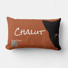Almofada Lombar chat noir et souris