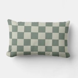 Almofada Lombar Checkerboard verde