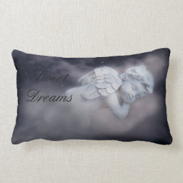 Almofada Lombar Cherub Doce Dormindo Em Travesseiros De Nuvens