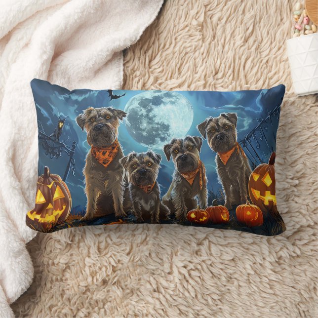 Almofada Lombar Chesapeake Bay Terrier Halloween Spooky (Cobertor)