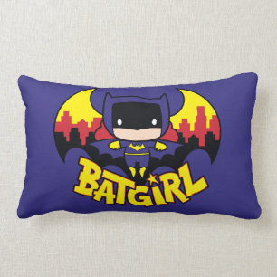 Almofada Lombar Chibi Batgirl Com Skyline & Logo Gotham