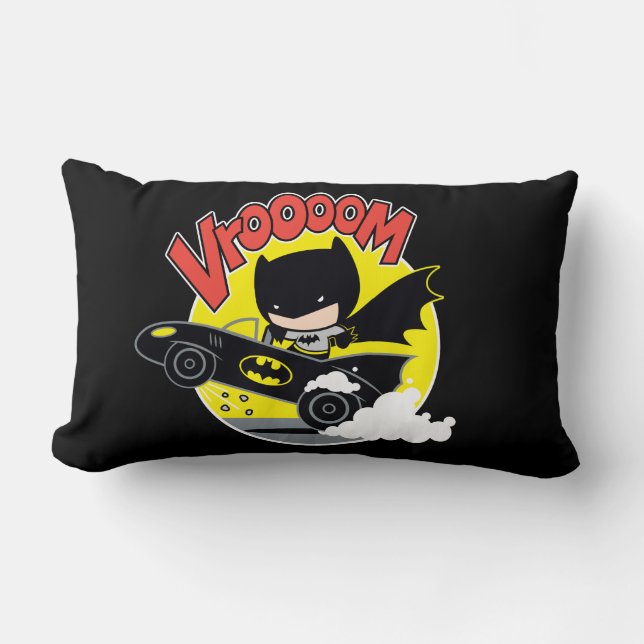 Almofada Lombar Chibi Batman No Batmobile (Frente)