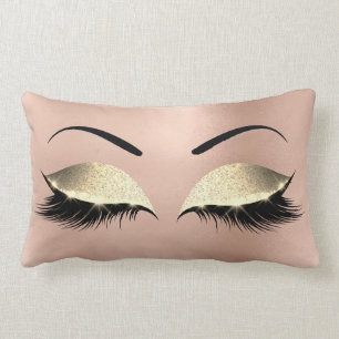 Almofada Lombar Chicotes Glam da composição do preto Dourado
