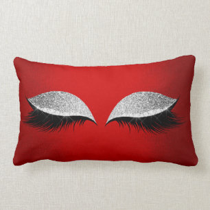Almofada Lombar Chicotes Glam da composição do preto vermelho do