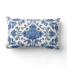 Chinoiserie Floral Azul Aquarela Branca