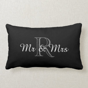 Almofada Lombar CHIQUE PILLOW_ " Sr. & Sra." SOBRE o MONOGRAMA
