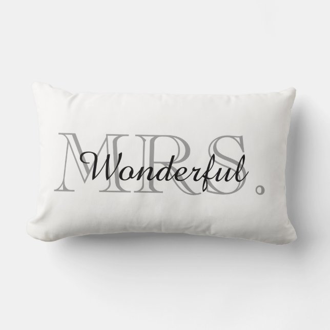 ALMOFADA LOMBAR CHIQUE PILLOW_ " SRA. MARAVILHOSO " (Frente)